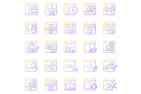 Online Platforms Gradient Icons Bundle: A Practical Guide to Selection and Implementation