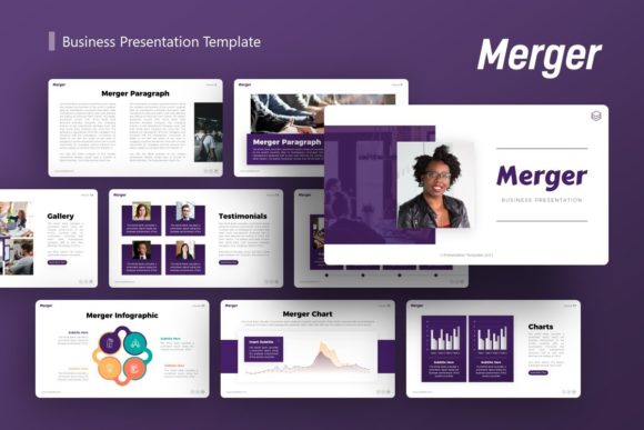 Presentation Template - Merger: A Versatile Design System for Modern Business Communication