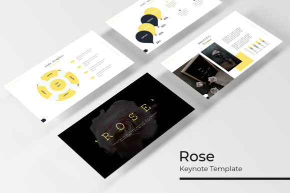 Rose Keynote Template: 150 Slides for Any Presenter