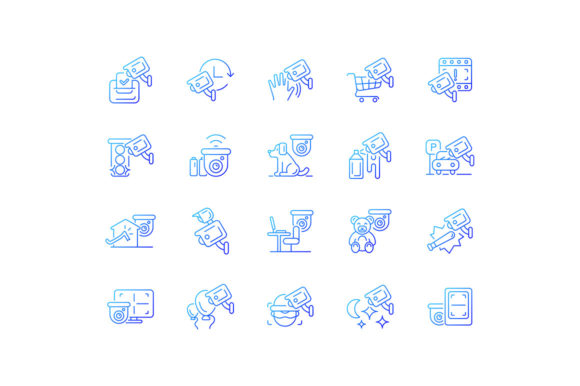 Surveillance and Security Systems Icons Guide